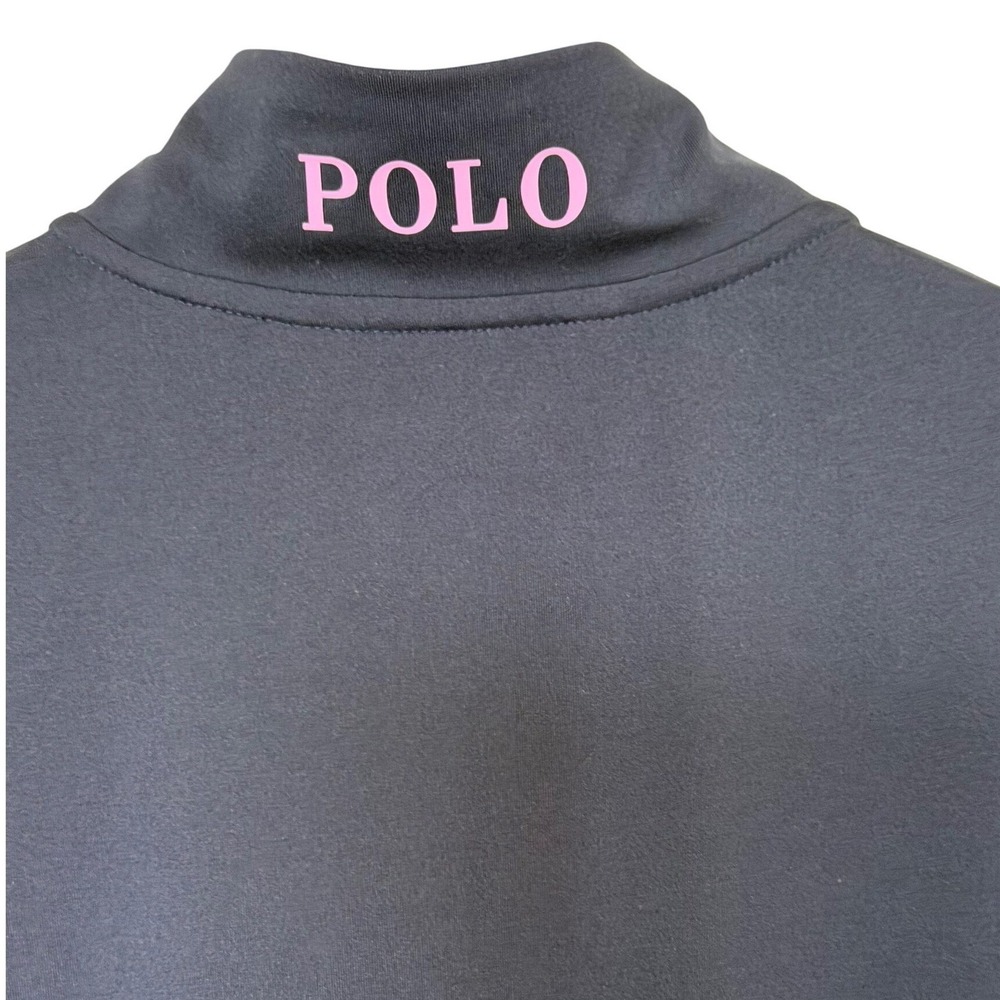 Polo Golf Ralph Lauren Quarter-Zip Pullover Mens Large Navy Blue Performance New - Picture 6 of 9